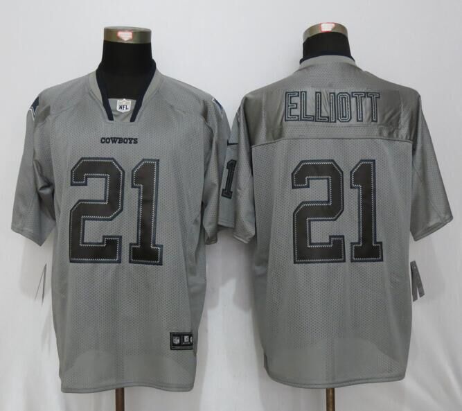 Dallas cowboys 21 Elliott Lights Out Gray New Nike Elite Jerseys